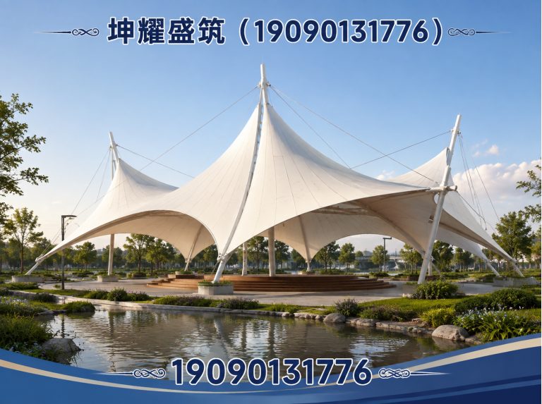 和静县膜结构车棚展示图